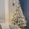 DriSubt 10m/32ft 50 led Christmas Tree Ribbon LED Lights, Christmas Tree Decoration Glow Fairy Lights for Outdoor, Weddings, Garden, Holiday, New Year Party Ornaments