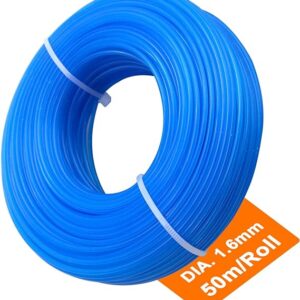 Zeqeey Diameter 1.6mm Round Nylon Grass Trimmer Line 50m Grass Weed Trimmer String Line Rope for Park Garden, 1 Pcs