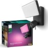 Philips Hue Secure Floodlight with Integrated Smart 1080p Home Security Camera, Black, for Outdoor Use, Easy to Install, Two-Way Talk, Works with the Security Center in the App