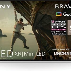 Sony BRAVIA 7 QLED (XR l Mini LED), K55XR70, 55 Inch 4K HDR Google Smart TV (2024) | Gaming Features for PlayStation 5, IMAX Enhanced, Dolby Vision Atmos, Chromecast, AirPlay, 120Hz, 5 Year Warranty [Energy Class E]