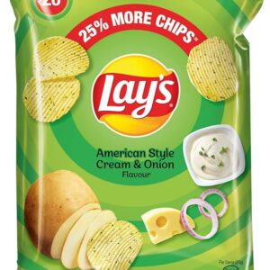 Lay's American Style Cream & Onion Flavour Chips 30g