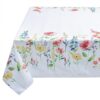 Benson Mills Spillproof Floral Spring/Summer Fabric Indoor Outdoor Tablecloth, Outdoor Table Cloth for Rectangle Tables, Picnic/Patio Table Covers (60" x 120" Rectangular, Angelica)