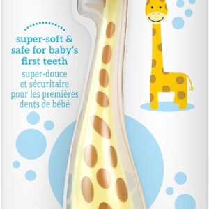 Dr. Brown’s Infant-to-Toddler Training Toothbrush, Giraffe, 0-3 years