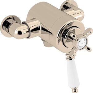 Bristan N2 CSHXVO G 1901 Exposed Concentric Shower Valve, Gold, Bottom Outlet