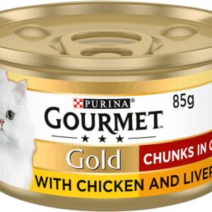 Gourmet Gold Chicken & Liver in Gravy 12 x 85g 1020g (Pack of 2)