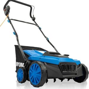 Hyundai 14” / 36cm 2 - in - 1 1600W Electric Lawn Scarifier and Aerator with 45L Collection Bag - 3 Year Warranty