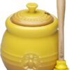 Le Creuset Stoneware Honey Pot and Dipper, Dijon, 91017200700000