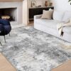 QD-Udreamy 2x3 Low-Pile Machine Washable Rug Vintage Rug with Non-Slip Backing, Non-Shedding Ultra-Thin Area Rug Rugs for Living Room Bedroom Kitchen Laundry Home Office Carpet