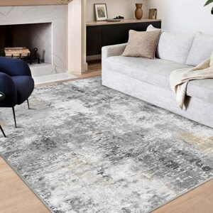 QD-Udreamy 2x3 Low-Pile Machine Washable Rug Vintage Rug with Non-Slip Backing, Non-Shedding Ultra-Thin Area Rug Rugs for Living Room Bedroom Kitchen Laundry Home Office Carpet