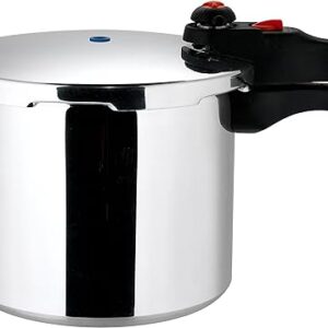 Prestige - Quick and Easy - 6L Pressure Cooker - Ultra Safe Lock - Accessories Included - Aluminium - Silver Grey 6L