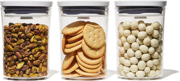 OXO Good Grips Round 3-Piece Mini Round POP Canister Set