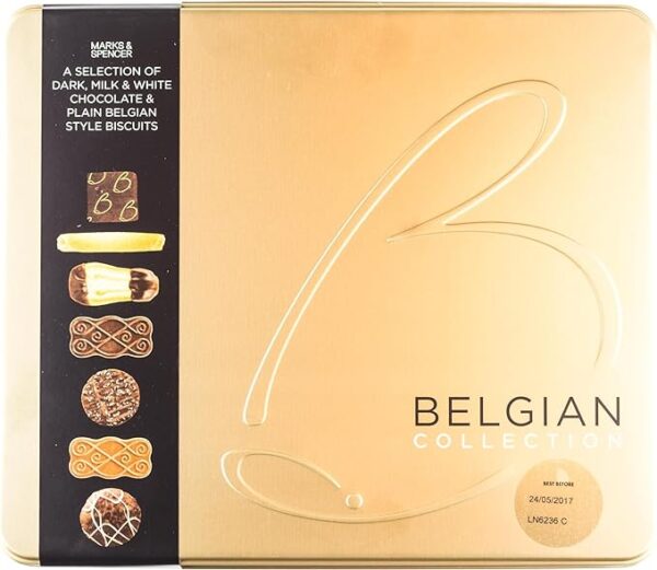 Marks & Spencer / M&S Belgian Collection - A Selection of Dark, Milk and White Chocolate and Plain Belgian Style Biscuits 1kg