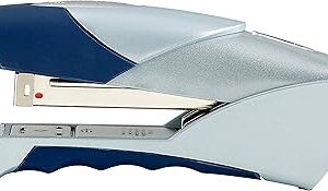 Rexel Gazelle Half Strip Stapler, 25 Sheet Capacity, Plastic Body, Blue and Silver, 2100011