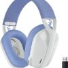 Logitech G435 LIGHTSPEED & Bluetooth Wireless Gaming Headset - Ultra Lightweight 165g over-ear headphones, built-in mics, 18h battery, compatible with Dolby Atmos, PC, PS4, PS5, Mobile - White
