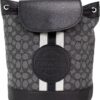 COACH Dempsey Drawstring Backpack In Signature Jacquard Patch And Stripe