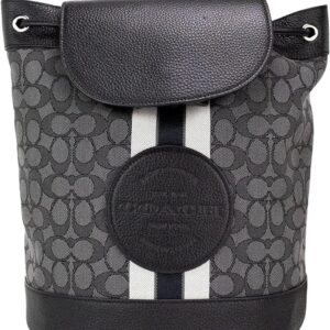 COACH Dempsey Drawstring Backpack In Signature Jacquard Patch And Stripe